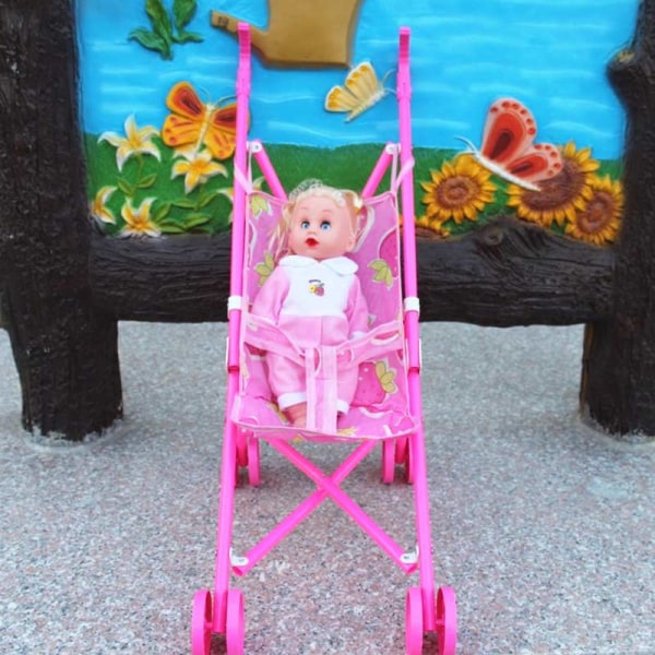 Barnvagn Plast Barnvagn Barnvagn Leksak Set för trädgård utomhus Supermart Säker baby as show