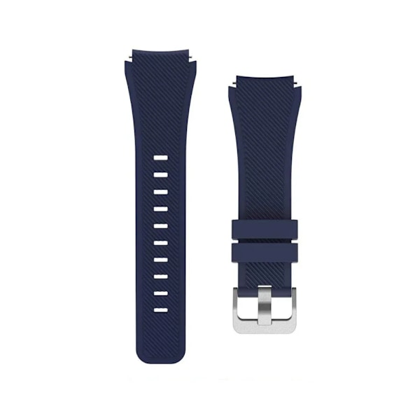 22mm Silikonarmband för Samsung Watch 3/Gear S3 Frontier/Huawei Watch 5 GT5-4 Pro Armband Klockarmband Amazfit BIP 6/Balance 2/GTR4 Midnight blue Huawei GT5 4 46mm
