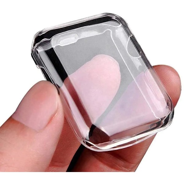 Skal för Apple Watch Ultra 9 8 7 6 SE 5 4 Skärmskydd för iWatch Series 38mm 40mm 41mm 42mm 44mm 45mm 49mm Mjukt Genomskinligt Fodral Space Gray Series 789 45mm