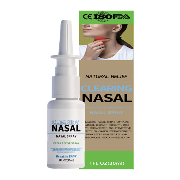 30 ml nässpray Naturlig örtlösning för näslindring Lindra nästäppa Nysningar 30ml