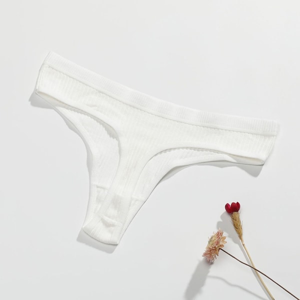 Damtrosa Andas Hipstertrosor Underkläder Bekväma G-stringstrosor för kvinnor white xl