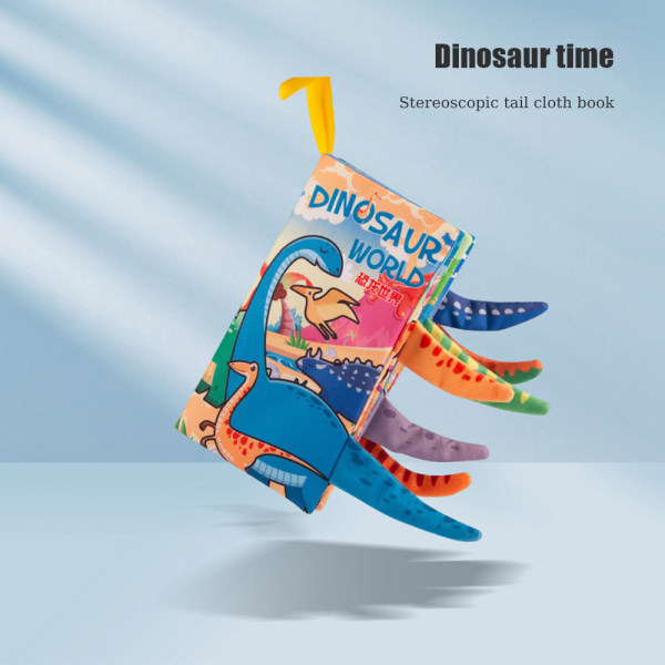 Baby tyg böcker Rivresistent kognitiv bok tidig utbildning Leksaker för toddler dinosaurs