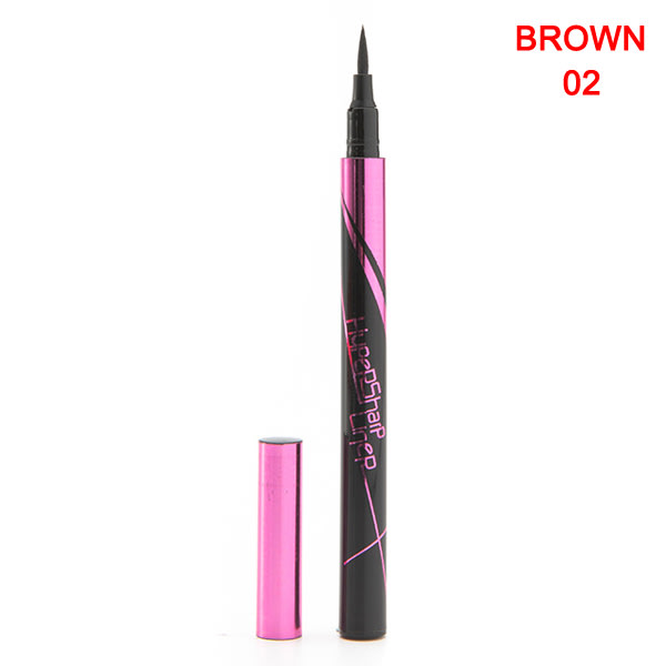 Snabbtorkande Eyeliner Vattentät, ej blommande Eyeliner Pen Makeup-produkter brown