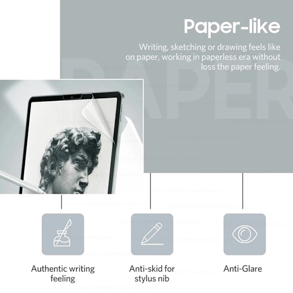 Pappersliknande skärmskyddsfilm för iPad Pro 11 2024 M4 A2837 Pro 13 Matt Målning för iPad Air 6 11 13 2024 Air 11 2024 M2 A2899 For iPad Pro 11 2024