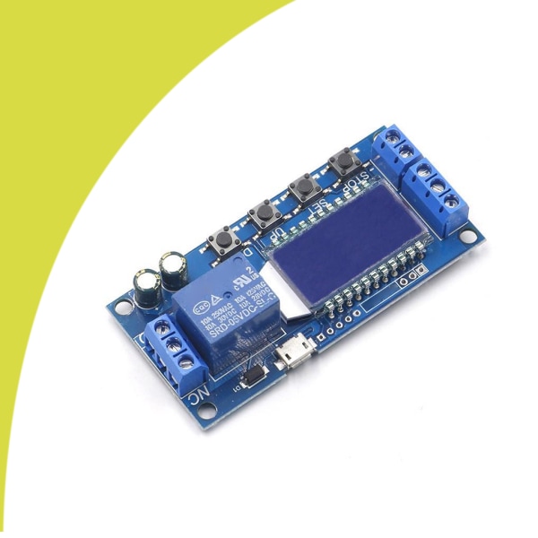 Cyclic Timing Delay Relay Module Bredområdesmodul med digital display Lämplig för hemmakontorhotell show as picture