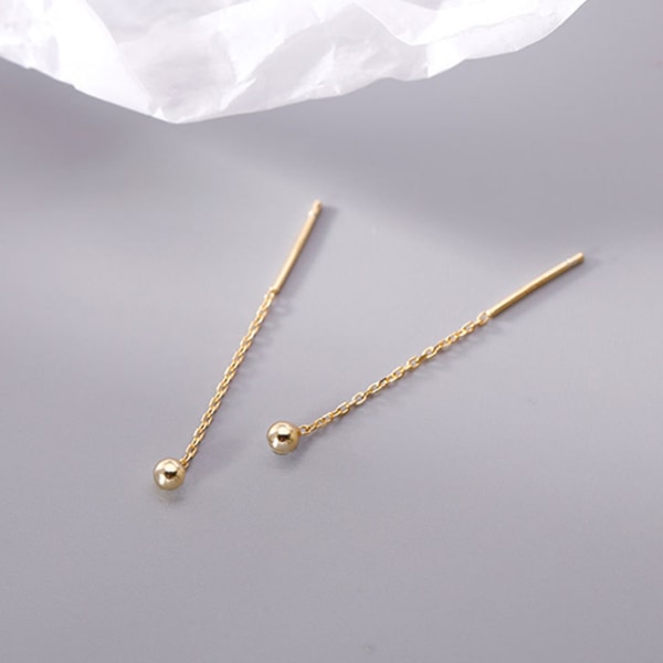 Dangle Chain Drop Earrings GoldSilver Long Dingle Drop Earrings Line for Women Party Bankett gold