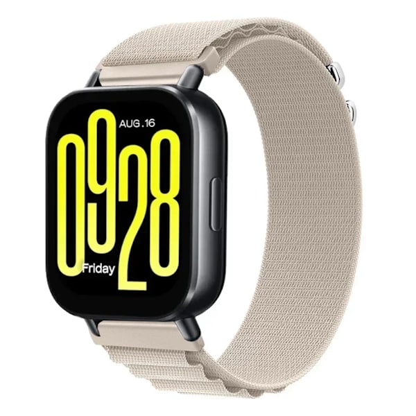 22mm 20mm Alpine Loop Armband för Redmi Watch 5 Lite Nylon Sport Andningsbart Armband Klockarmband Redmi Watch 5 Active Tillbehör Starlight for width 22mm