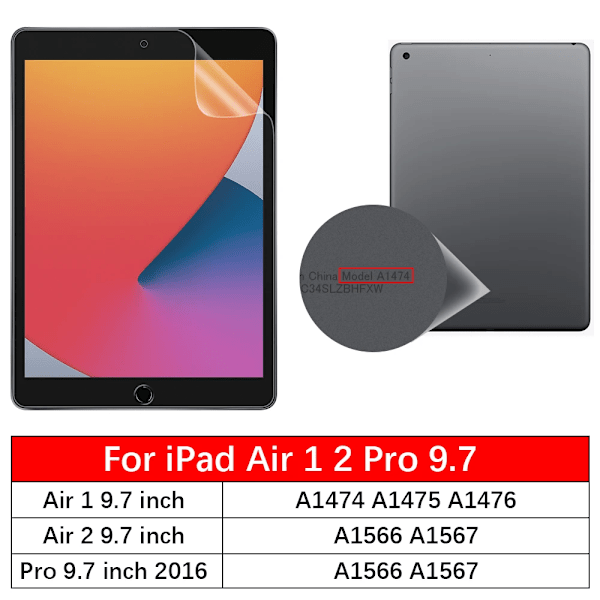 Pappersliknande film för iPad 10:e generationen 2022 Air 5 4 10.9 Pro 11 2022 skärmskydd för iPad 7:e 8:e 9:e 10.2 mini 6 Pro 9.7 Air 1 2