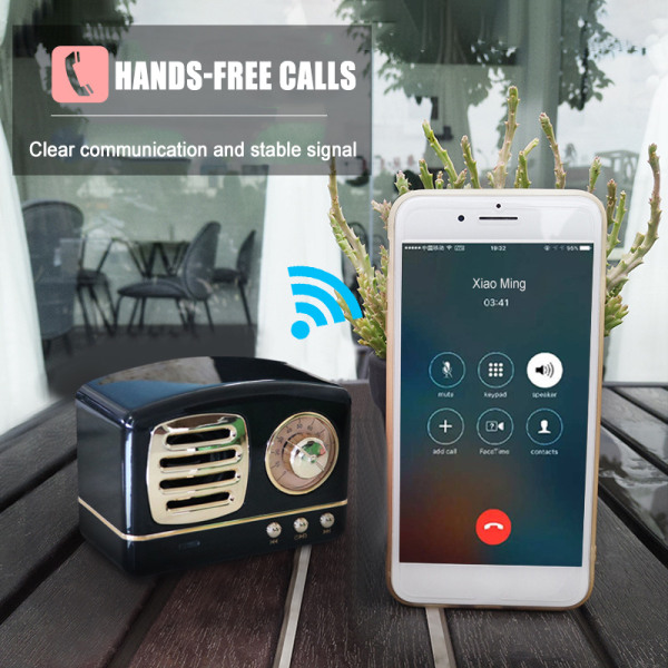 HM11 Mini-högtalare Bärbar Bra ljudkvalitet Bluetooth-kompatibel högtalare för utomhusbruk black