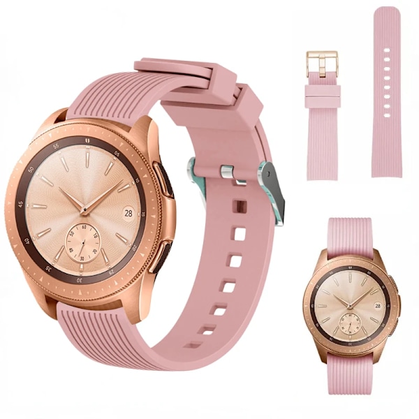 20mm 22mm Silikonarmband för Samsung Galaxy Watch 4 Classic 46mmm 42mm Watch 4 40mm 44mm/Huawei Watch GT2 42mm/ Amazfit GTR armband white for other 22mm