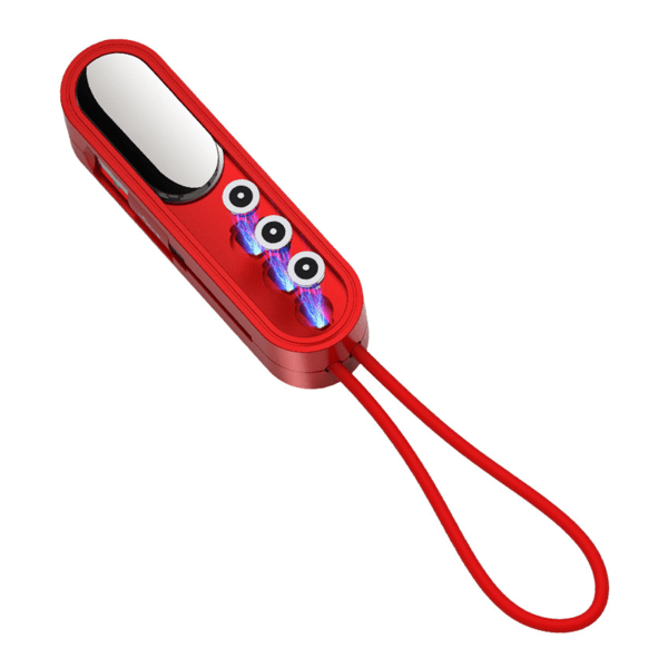 Universal Magnetic Mini Charging Keychain Kabel Snabb Kompatibel med USB Typ C red