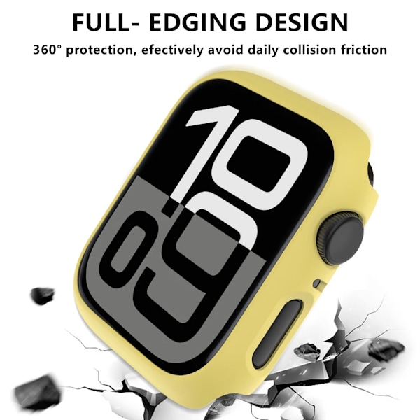 Apple Watch 10 Series 42/46mm PC Matt Kantsskydd Stötfångare Lämplig för iWatch Series 10 42/46mm Ihåligt Skal Red For Series 10 42mm