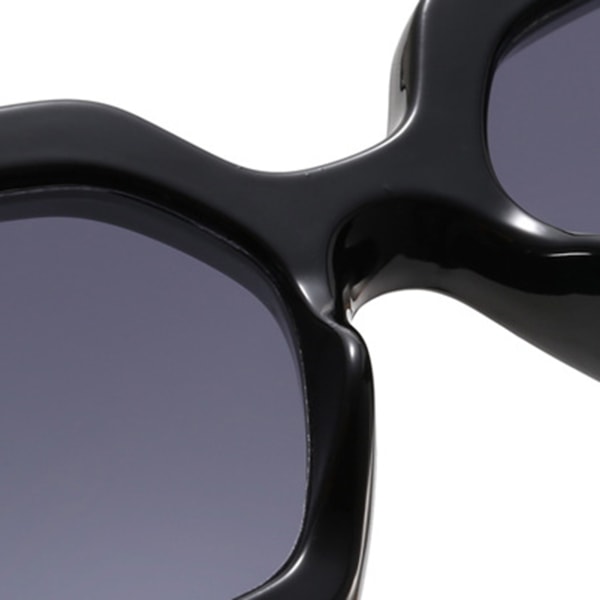 Polygonal Solglasögon med stor ram Ultralätt UV-skyddssolglasögon för sportresor Fiske Cykling Cosplay pink grey