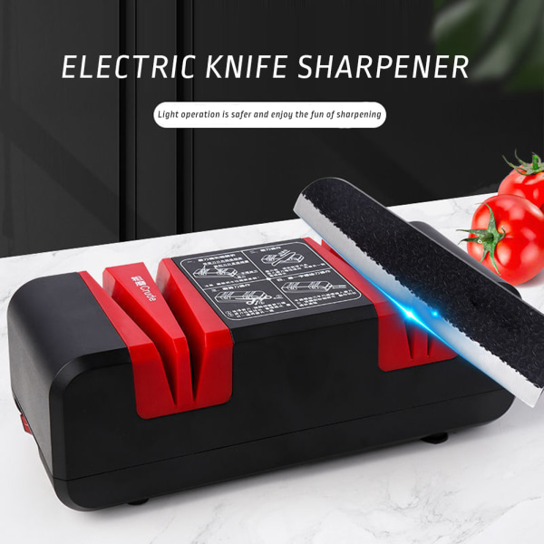 4-stegs knivvässare USB snabbslipmaskin Multifunktions knivslipverktyg black red set