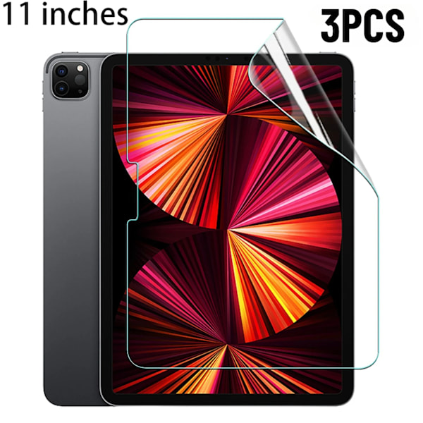 För iPad 11 tum 2025 Full Cover Mjuk TPU Skärmskydd För iPad 11 Tum Tablet Hydrogel Filmer Reptåligt Inte Glas 3PCS