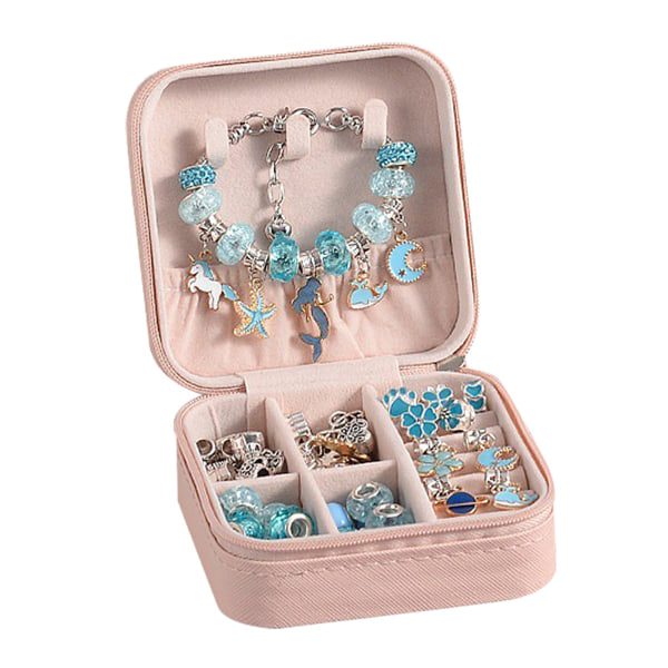 Kristaller set Delikat snyggt handledsband Smycken present till döttrar födelsedag blue