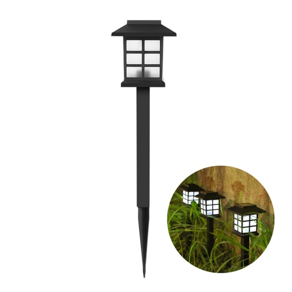 Solar Garden Light Simulering Flame Outdoor Led Lawn Street Lamp white light