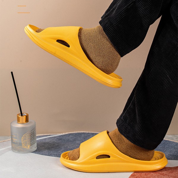 Tjock sula Tofflor Supermjuk EVA Flip Flop Anti-halk platt atletisk sandal för inomhus utomhus orange 38 39
