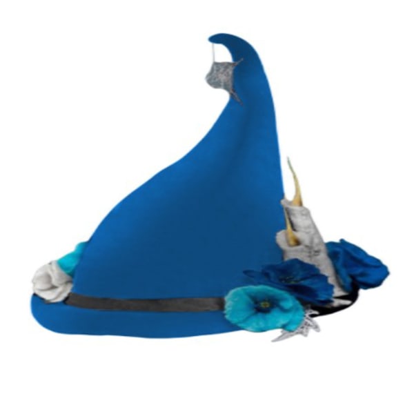 Påskhäxa spetsig hatt Casual Classic Good Touch Feeling-hatt för påskfester blue