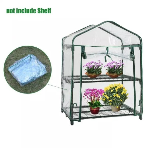 PVC Trädgård Växthus Cover Fröplantor Anti-Ultraviolett Flower Room Korrosion 69x49x95cm