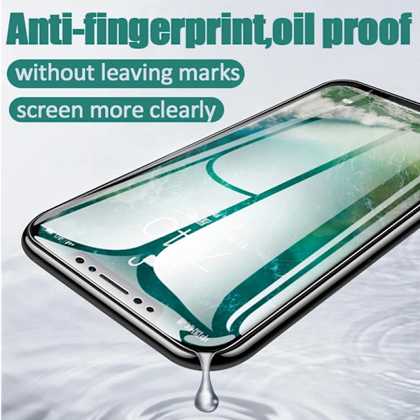 5 st Fulltäckande Hydrogel Film för iPhone 11 12 13 14 15 16 Pro Max 12 Mini X Xr Xs Skärmskydd för iPhone 7 8 Plus SE 2022 For iPhone16 Pro Max 5PCS Hydrogel Film