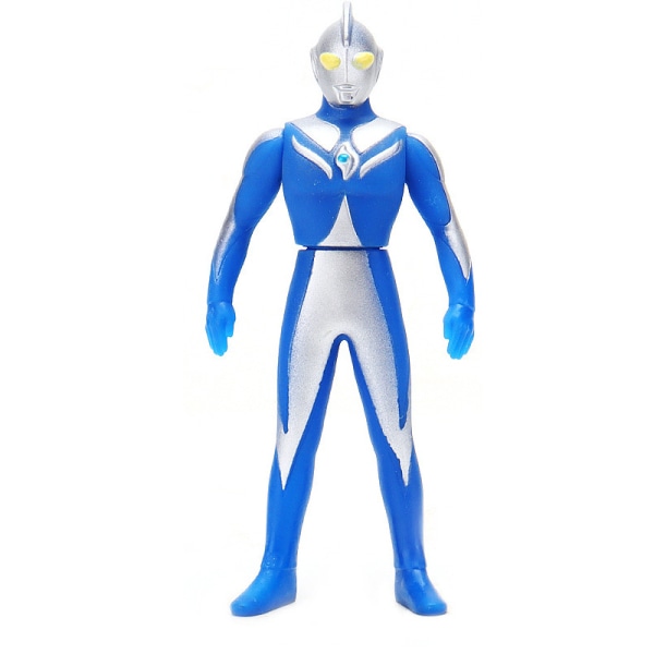 Ultraman modell 13 cm vinyl docksamling leksaksmodell för barns semesterpresent blue jump