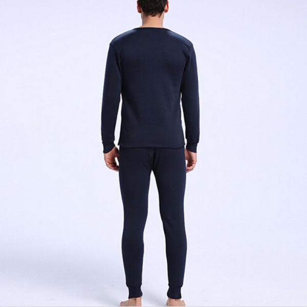 Heta herrpyjamas vintervarma thermal Long Johns Sexiga svarta thermal b 2xl