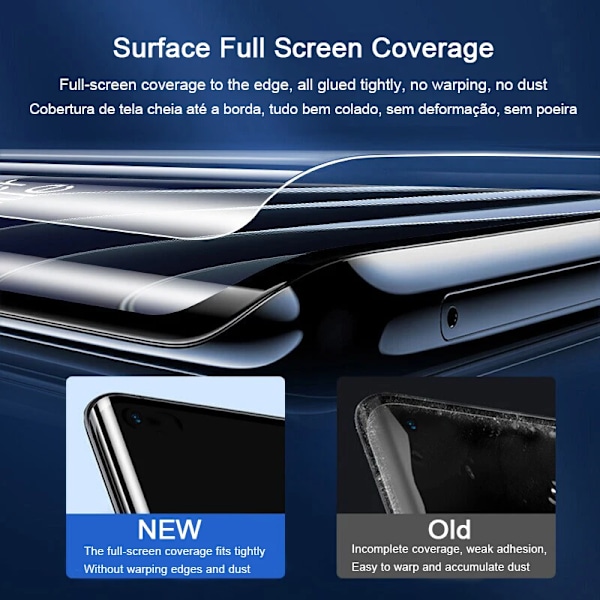 4 st Full Cover Böjd Hydrogel Film För OnePlus 13 Skärmskydd 12 13R 11 10 9 8T 7T Pro Nord 4 ACE 5 Tillbehör Ej Glas For OnePlus 12 High Definition