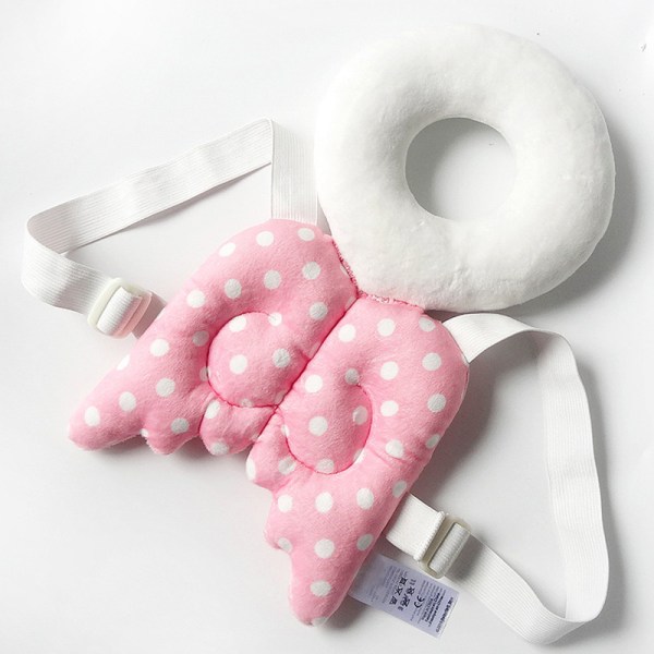 Söt nyfödd baby Huvud- och ryggskydd Kudde Toddler Drop Resistance Pad Guardian Kuddeleksaker pink