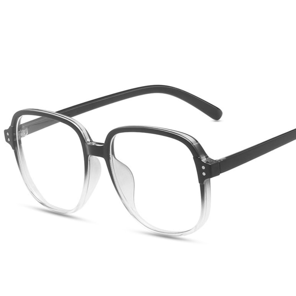 Blå ljusblockerande glasögon i japansk stil Frostade mörkbruna glasögonbågar med mjuk passform näskuddar för spelläsning progressive black
