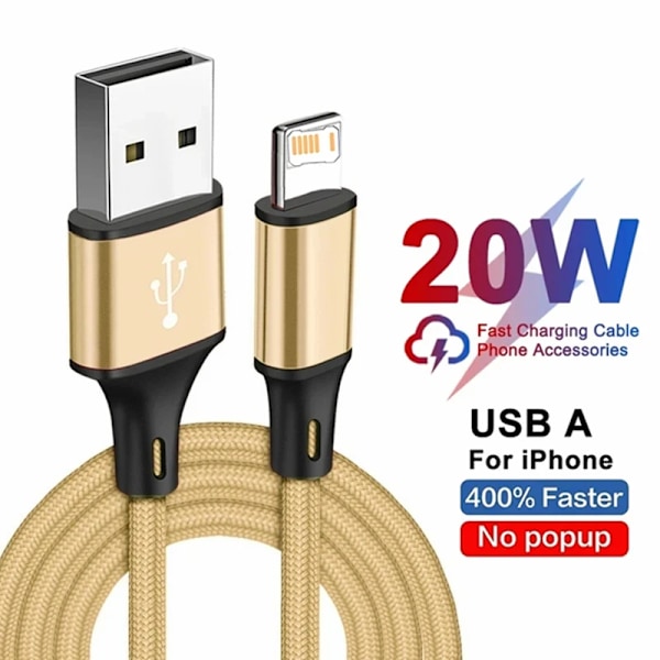 Nylonflätad snabbladdningskabel för iPhone 11 12 13 mini 14 Pro Max X XR X 6 6S 7 8 Plus SE Snabbladdning USB Data Sync-kablar Blue 1.5m