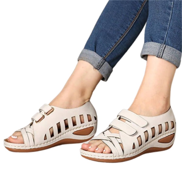 Kvinnliga sandaler Slope häl flip flops med klistermärke sommar coola skor  för kvinnor white 41 4a0a | white | 41 | Fyndiq