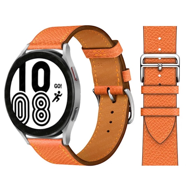 20mm 22mm Läderarmband För Samsung Galaxy watch 5 pro/Active 2/3/S3/Huawei GT-2-Pro Armband correa Galaxy Watch 7/6/5/4 armband Brown Galaxy 5-5 pro