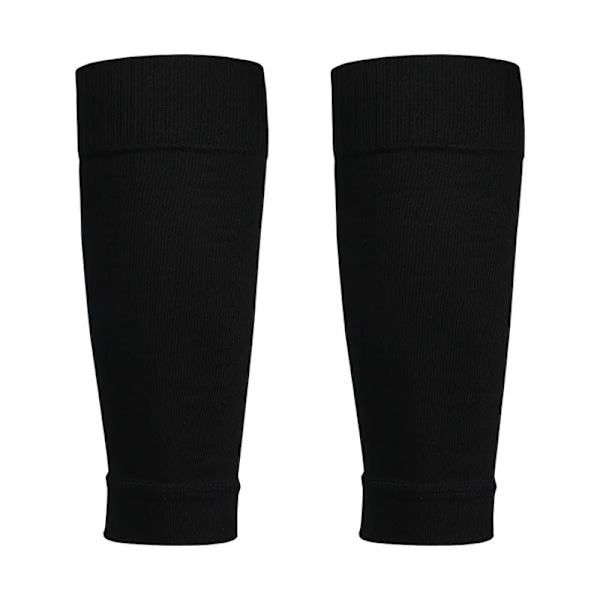 1 Par Sportskydd Benskydd Ärmar Fotboll Benskydd Hållare Vriststrumpor Nylon Fitness Benskydd Ärmar för Barn Pojkar Män black