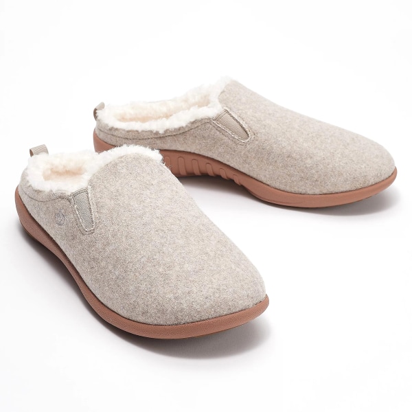 Vinterplyschtofflor Fleecefodrade Slip-on House-skor Mjuka anti-sladd unisex fötter för inomhusbruk white 41