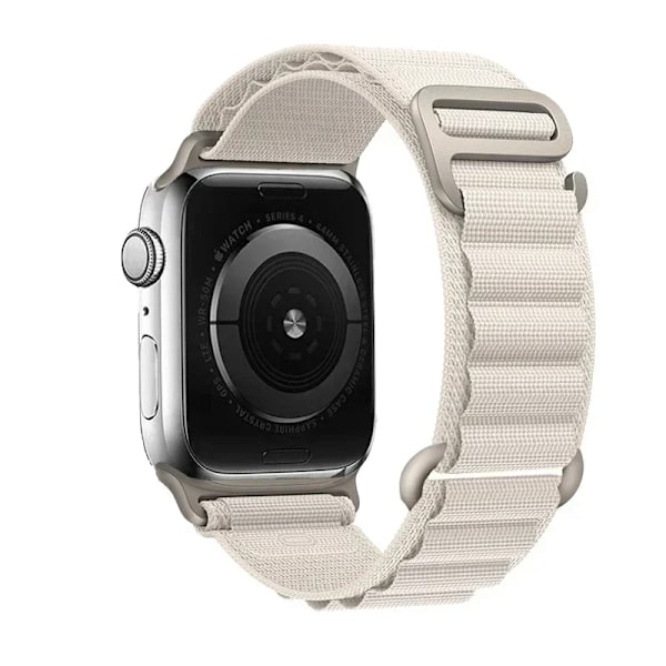 Alpine Armband för Apple Watch Armband 44mm 40mm 49mm 45mm 41mm 38mm 42mm Nylonarmband Iwatch Ultra 2 Series 9 3 4 5 6 7 8 SE Armband Starlight 38mm 40mm 41mm
