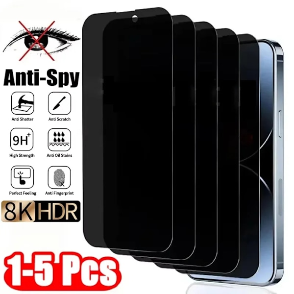 Anti Spion Härdat Glas För Samsung A16 5G A15 A55 A54 A52 A35 A34 A33 A32 A53 A25 A24 A23 A22 A14 A13 A12 A51 Skärmskydd For SamsungA23 3PCS