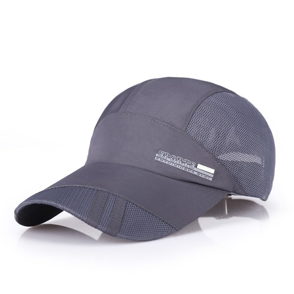 8 färger Herr Dam Justerbar Sport Löp Keps Utomhus Peaked Cap Sommar Solhatt black