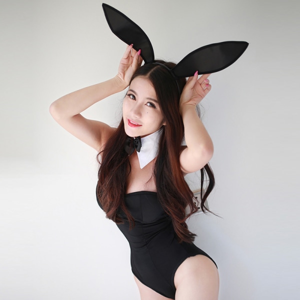 Kvinnors Bunny Girl Cosplay Jumpsuit Halloween Outfits Erotiska Clubwear Underkläder one size