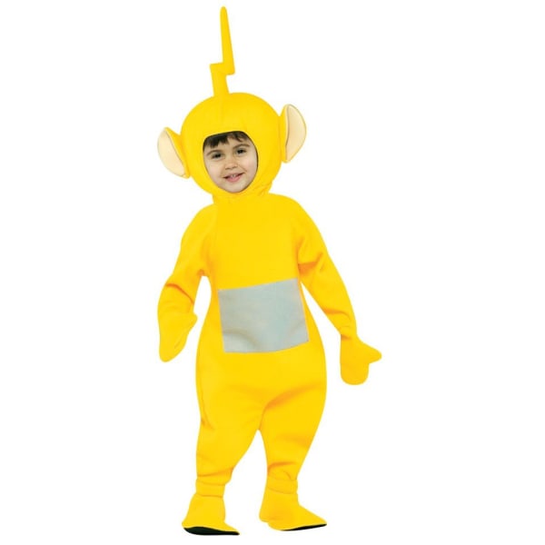 Halloween Kläder Barnantenn Baby Cosplay Klänning Makeup One Piece Klänning yellow m130