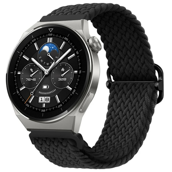 22mm 20mm Nylon Loop Armband för Huawei Watch 3/4/GT GT2 GT3 Pro 46mm 42mm Elastiskt Flätat Armband för Samsung Galaxy Watch Armband Official rainbow Strap width 22mm