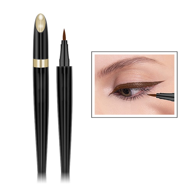 Flytande eyeliner Penna Långvarig vattentät eyeliner Snabbtorkande fläckfri eyeliner 02