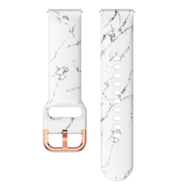 20mm/22mm Silikonarmband för Samsung Galaxy Watch 6/4/Classic/5/5 Pro/Active 2 Tryckt sportband Amazfit GTR/GTS 4-3-2-2e-mini 28 Marble 20mm watchband
