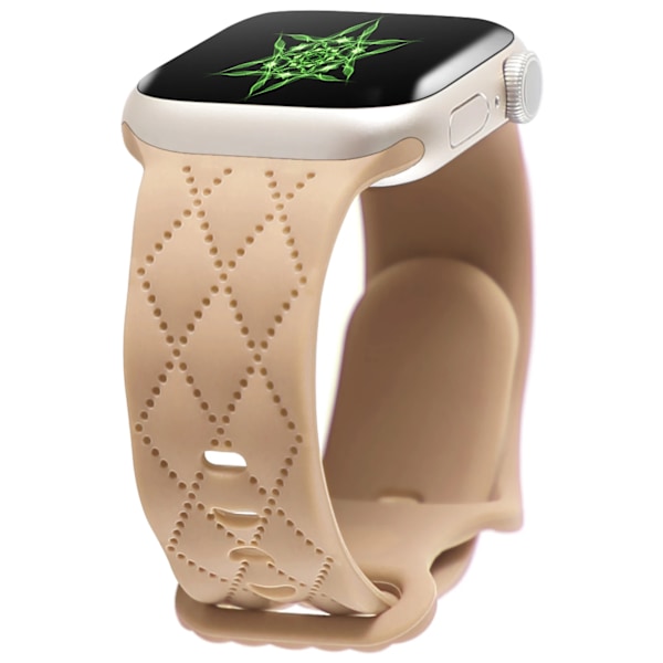 Nytt silikonarmband för Apple Watch Band 41mm 40mm 45mm 44mm 49mm 46mm 42mm armband iwatch ultra 2 series 10 SE 9 8 7 6 5 band Milk Tea 49 46 45 44 42 mm