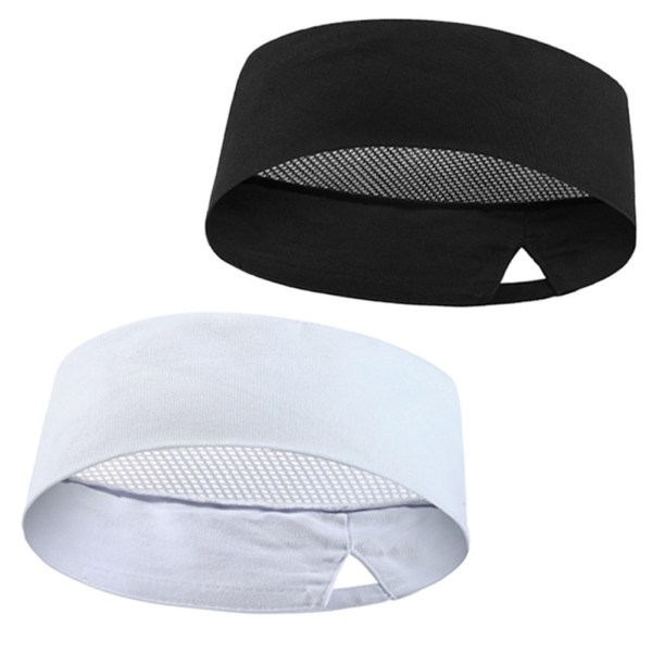 Unisex kockhattar med ventilerande Mesh topp Justerbar cap black 2pcs