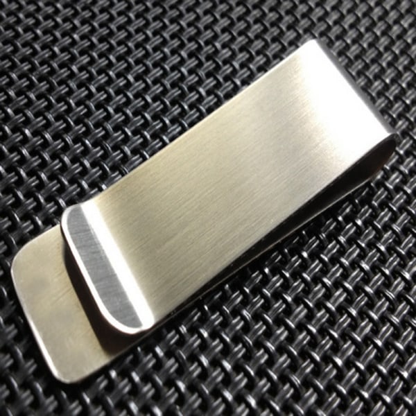 Slitstarka sedelklämmor Multifunktionsmässing pengaklämma Bärbar kreditkortshållare Fantastiska presenter till stainless steel color