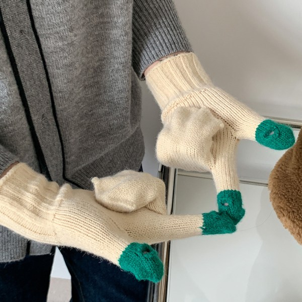 Unisex Warm Snow Gloves Pekskärmshandskar med mjukt material för kallt väder utomhusskidåkning och cykling black