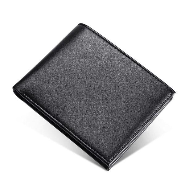 Nya mäns plånbok Kort multi-Card Fashion Business Money Clip Herr ungdom Tunn black
