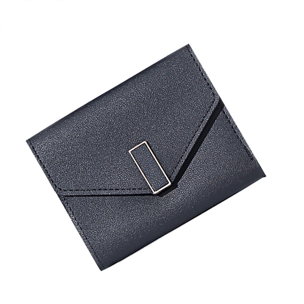 Kvinnor Multi-Card Slot Plånbok Lätt mini-kort plånbok för shopping semester Pendla black