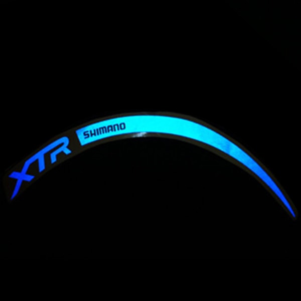 12 st reflekterande klistermärken för Bike Night Warning Sticker Dekorativ tejp för skoter blue